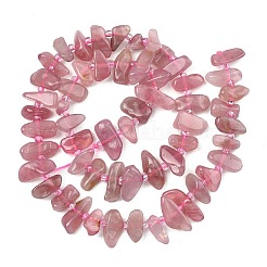 Natural Madagascar Rose Quartz Beads Strands&nbsp;G-F821-A02-01