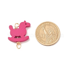 Spray Painted Wood Connector Charms&nbsp;PALLOY-JF01427-02