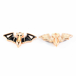 Light Gold Tone Alloy Enamel Pendants&nbsp;ENAM-T018-01