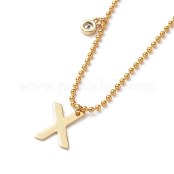 Letter A~Z Pendant Necklaces&nbsp;NJEW-JN02837