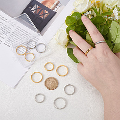 304 Stainless Steel Flat Plain Band Rings&nbsp;STAS-UN0017-91P