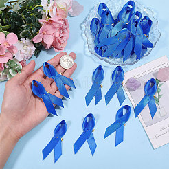 Awareness Ribbon Nylon Brooch&nbsp;JEWB-WH0056-008B