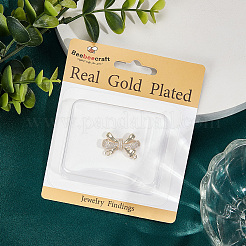 2Pcs Rack Plating Brass Micro Pave Clear Cubic Zirconia Pendants&nbsp;KK-BBC0018-01