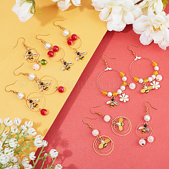 DIY Bee Earring Making Kits&nbsp;DIY-SC0014-32G