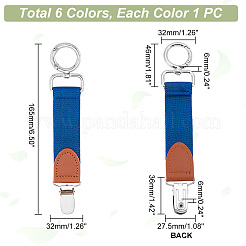 AHADEMAKER 6Pcs 6 Colors Alloy & Iron Hat Clip for Travel&nbsp;AJEW-GA0004-62B