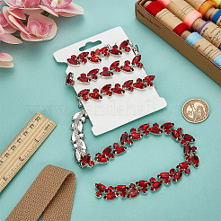 1Yard Iron Glass Rhinestone Cup Chains&nbsp;CH-FG0001-01B