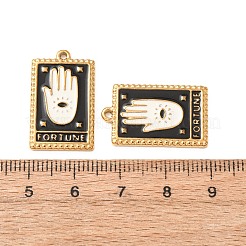 Tarot Fortune 304 Stainless Steel Enamel Pendants&nbsp;SA-CBAD609-01G