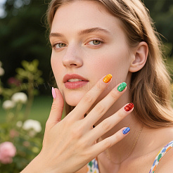 Plastic Nail Art Image Templates&nbsp;AJEW-UN0002-49C