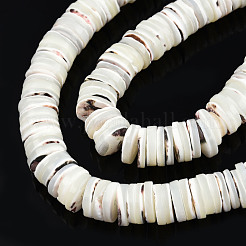 Natural Trochus Shell Beads Strands&nbsp;SSHEL-N034-163A