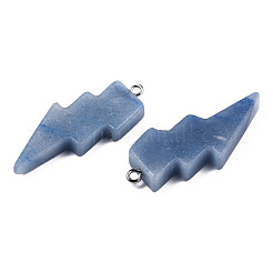 Dyed & Heated Natural Blue Aventurine Pendants&nbsp;G-N332-53-A05