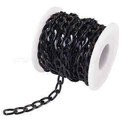 Oval Oxidation Aluminum Curb Chains&nbsp;CHA-TAC0004-01EB