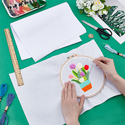 14CT Cross Stitch Canvas Cotton Embroidery Fabric&nbsp;DIY-WH0410-341A