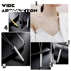 3Pcs 3 Colors 304 Stainless Steel Pendants&nbsp;STAS-UN0034-44