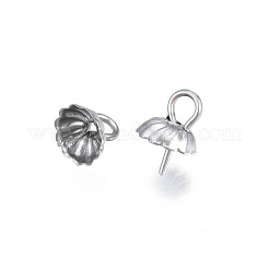 Non-Tarnish 304 Stainless Steel Cup Peg Bails Pendants&nbsp;STAS-S057-56