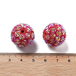 Acrylic Rhinestone Ball Beads&nbsp;OACR-A035-01D