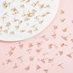 100Pcs 304 Stainless Steel Stud Earring Findings&nbsp;STAS-CN0001-12