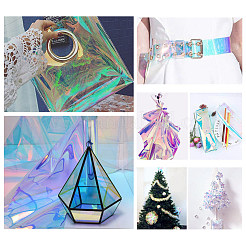 Clear Glitter PVC Vinyl Fabrics&nbsp;DIY-WH0100-A-01