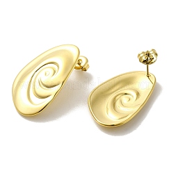 Ion Plating(IP) 304 Stainless Steel Stud Earrings&nbsp;EJEW-K268-07G