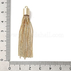 Brass Box Chains Tassels Pendant&nbsp;X-KK-K276-02G