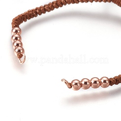 Nylon Cord Braided Bead Bracelets Making&nbsp;BJEW-F360-FRG09