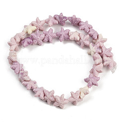 Synthetic Coral Dyed Carved Beads Strands&nbsp;SHEL-K007-18B