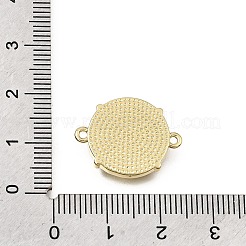 Virgin Mary Theme Brass & Natural Shell Connector Charms&nbsp;SH-CBA7C77-03B-G
