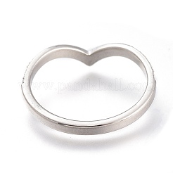 304 Stainless Steel Finger Rings&nbsp;RJEW-F110-06P