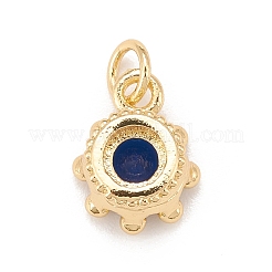 Brass Inlaid Clear Cubic Zirconia Charms&nbsp;KK-A161-34G-D