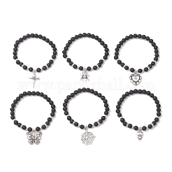 6Pcs Halloween Alloy Charms Bracelets&nbsp;BJEW-JB12099