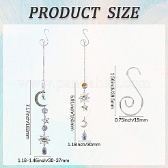 DIY Moon Star Hanging Suncatcher Making Kits&nbsp;DIY-SC0030-72