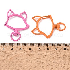 Spray Paint Alloy Swivel Clasps&nbsp;AL-CBA3ACE-01