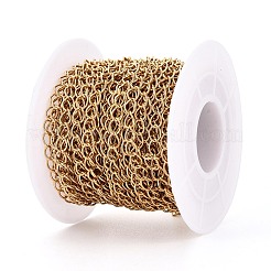 Handmade 304 Stainless Steel Twisted Chain/Curb Chain&nbsp;STAS-P204-02G