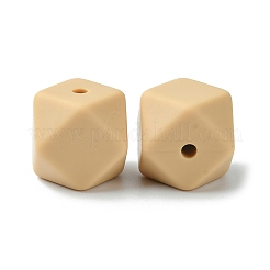Round/Polygon Food Grade Silicone Focal Beads&nbsp;SIL-F003-06B