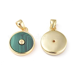 Natural Malachite Charms&nbsp;KK-L192-B02