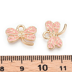 Light Gold Plated Alloy Pendants&nbsp;X-ENAM-T009-69D-RS
