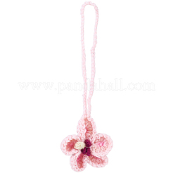 Handmade Polyester Flower Pendant Decorations&nbsp;HJEW-WH20020-011C