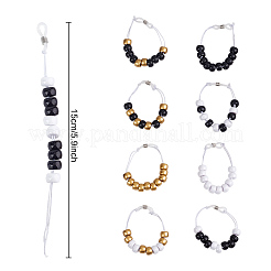 8Pcs 8 Style Plastic Beaded Golf Score Counters&nbsp;AJEW-DR00002