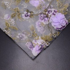 Polyester Organza Fabric&nbsp;ORIB-WH0005-06D