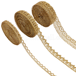 2 Rolls Metallic Yarn Lace Trim&nbsp;OCOR-GF0005-58B