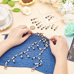 Acrylic Beaded Knitting Row Counter Chains&nbsp;HJEW-BC00015