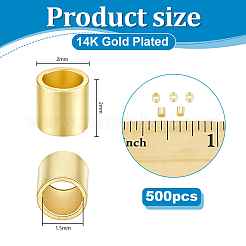 500Pcs Brass Spacer Beads&nbsp;KK-PH0014-60
