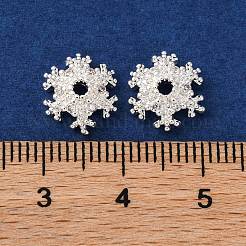 Brass Micro Pave Clear Cubic Zirconia Bead Caps&nbsp;KK-K378-48B-S