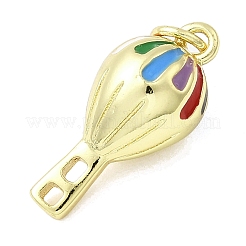 Brass Enamel Pendants&nbsp;KK-P338-16G