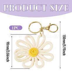 Polyester Flower Keychain&nbsp;KEYC-TAC00065-02