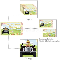 50Pcs Duck Theme Paper Card&nbsp;AJEW-CN0001-90A