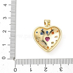 Valentine's Day Brass Micro Pave Colorful Cubic Zirconia Pendants&nbsp;KK-L273-01G-01