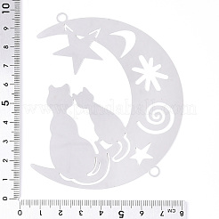 201 Stainless Steel Connector Charms&nbsp;STAS-N103-214P
