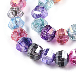 Transparent Electroplate Glass Beads Strands&nbsp;X-EGLA-N006-078I