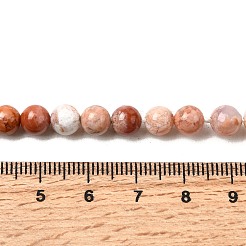 Natural Pink Agate Beads Strands&nbsp;G-K350-C02-6mm