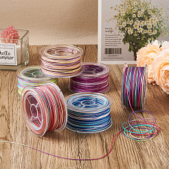 6 Rolls 6 Colors Segment Dyed Polyester Thread&nbsp;OCOR-EL0001-01B